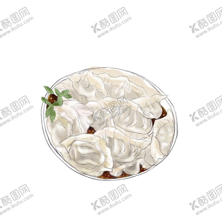 编号：75237210151759186890【酷图网】源文件下载-手绘饺子素材