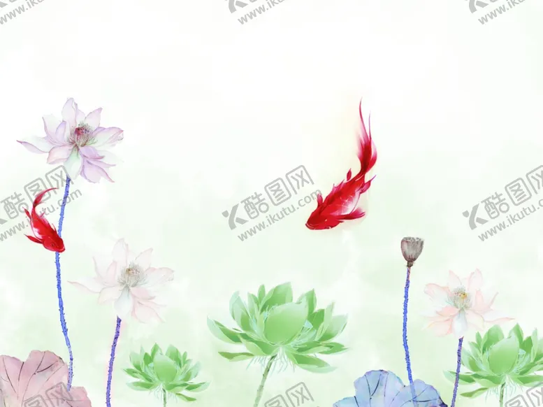 编号：60151111281634017574【酷图网】源文件下载-荷花背景墙