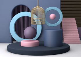 c4d电商素材c4d促销海报