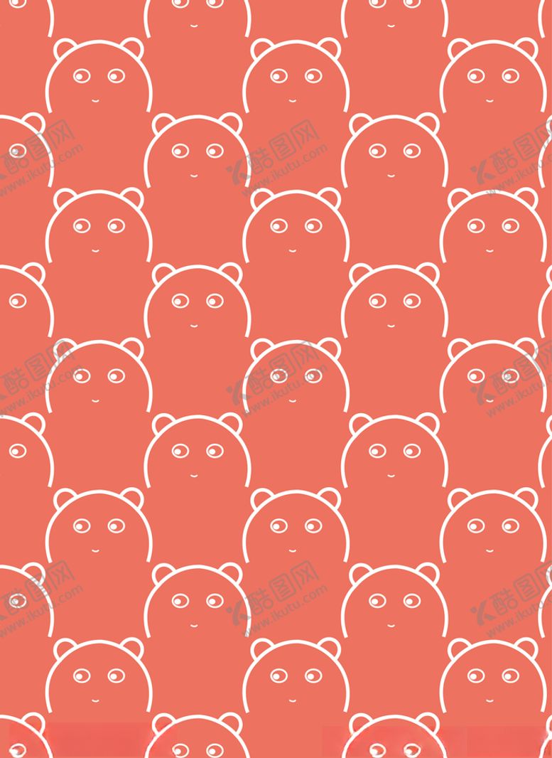 编号：95055010281819318060【酷图网】源文件下载-西柚色小熊壁纸