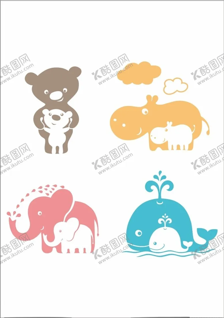 编号：53551602082148462791【酷图网】源文件下载-动物家庭