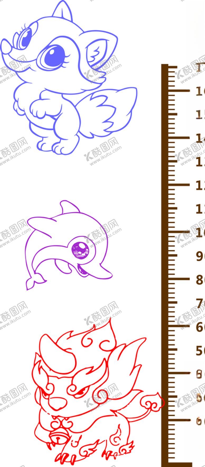 编号：42341610131629586875【酷图网】源文件下载-身高尺