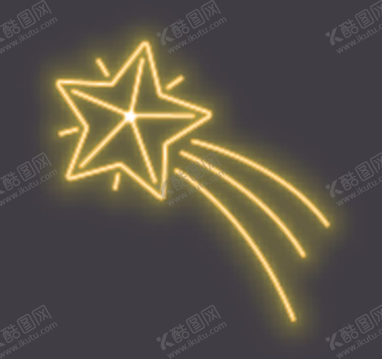 编号：25774705151403306345【酷图网】源文件下载-霓虹灯流星