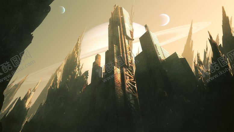 编号：45117807041101508479【酷图网】源文件下载-赛博朋克风未来科技插画