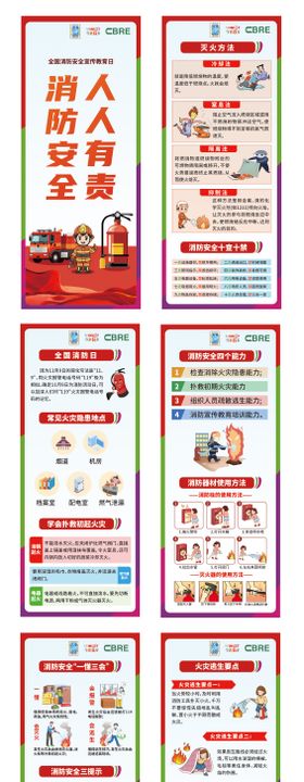 消防安全展板系列
