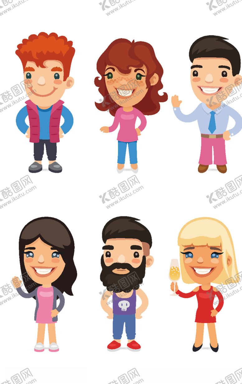 编号：22069909212116463906【酷图网】源文件下载-职业卡通人物