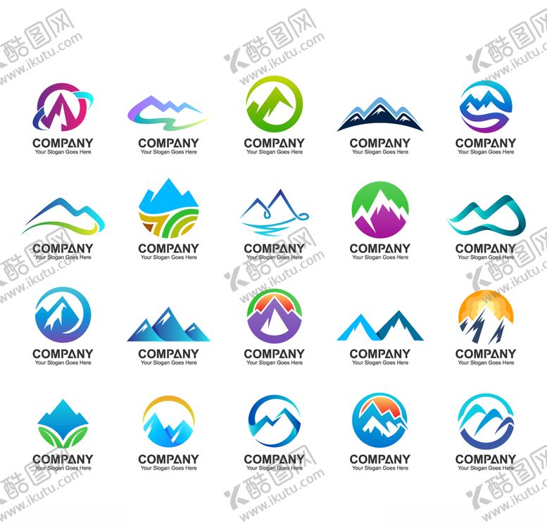 编号：71974010091512378283【酷图网】源文件下载-山形徽标设计集合