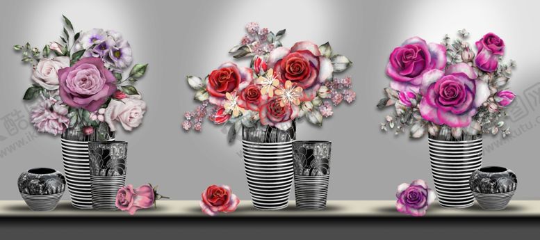 编号：53797109241328371361【酷图网】源文件下载-简约花卉装饰画