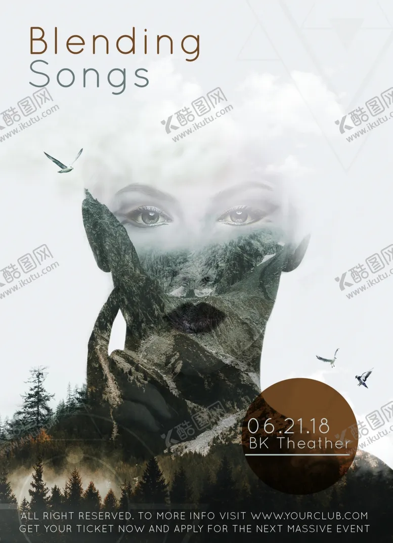 编号：58468806280132566637【酷图网】源文件下载-蒸汽波海报