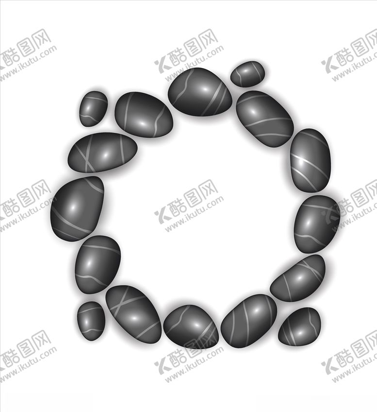 编号：25916410130210136561【酷图网】源文件下载-矢量黑色石头