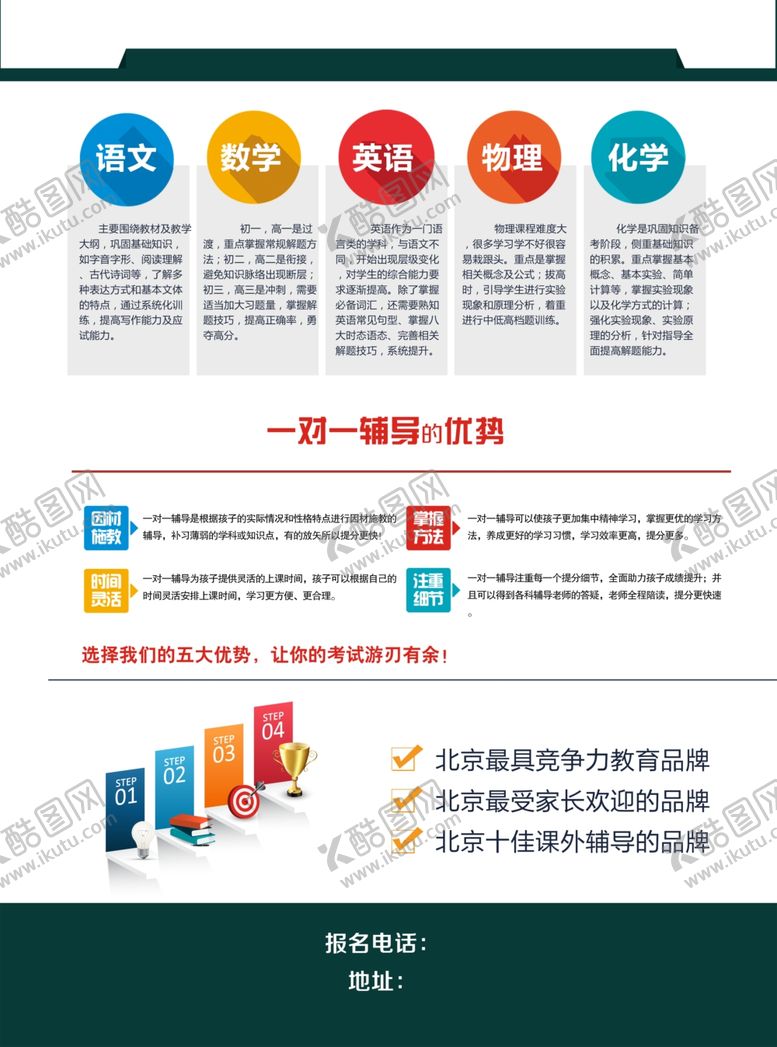 编号：39172806262100168049【酷图网】源文件下载-辅导班宣传单