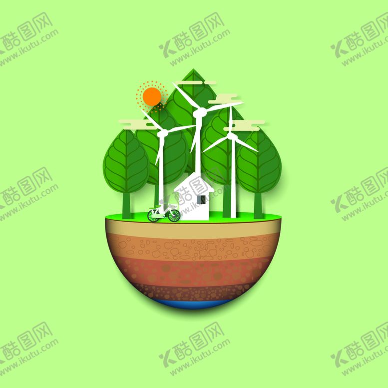 编号：14890210081847277512【酷图网】源文件下载-剪纸风插画