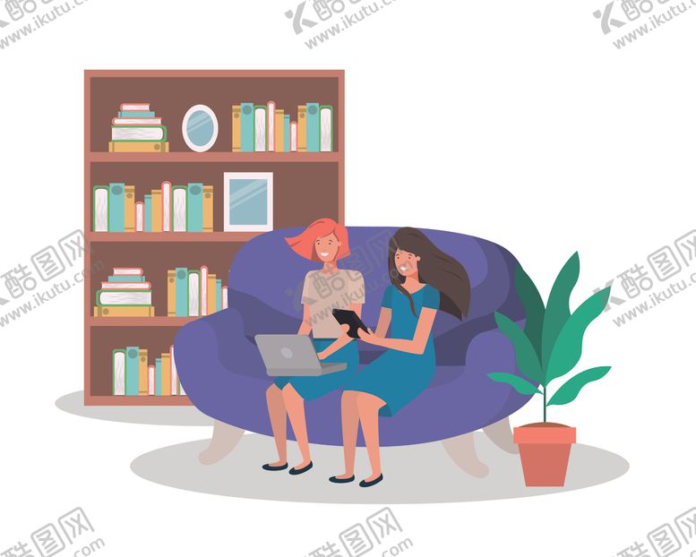 编号：24018709150537496672【酷图网】源文件下载-家庭成员生活插画