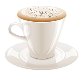 白色咖啡杯