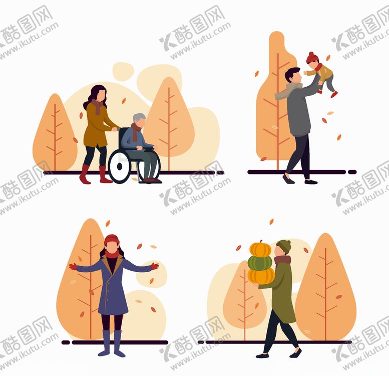 编号：52100705102252274969【酷图网】源文件下载-穿秋装的人