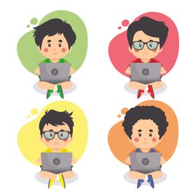卡通学生