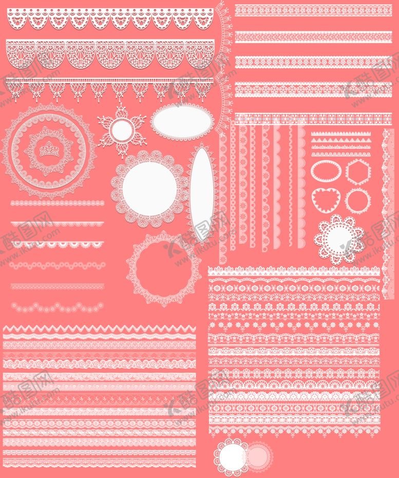 编号：44319709202250292866【酷图网】源文件下载-蕾丝花纹花边