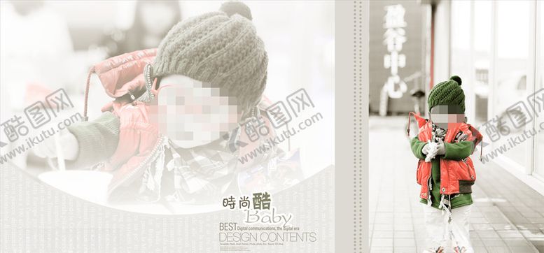 编号：83806506242013109545【酷图网】源文件下载-童年儿童周岁纪念相册PSD模板