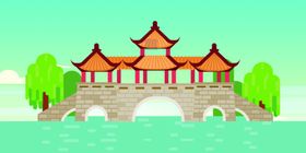 中国风背景书法展板书法画画