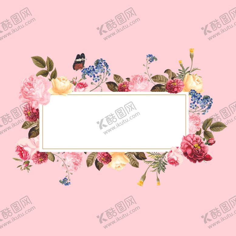 编号：18342810251355244310【酷图网】源文件下载-复古花边框