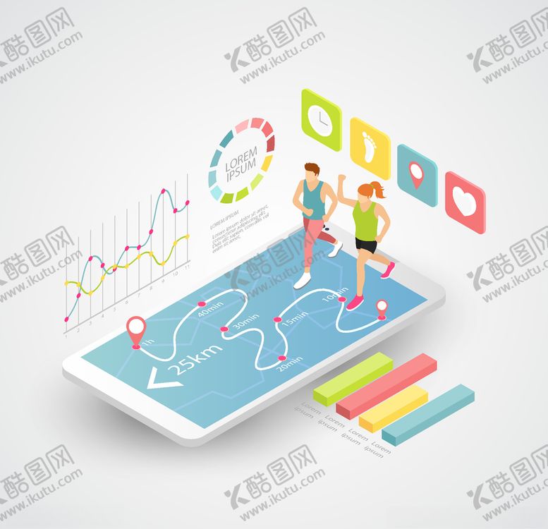编号：77238405120321574768【酷图网】源文件下载-等距视角插画