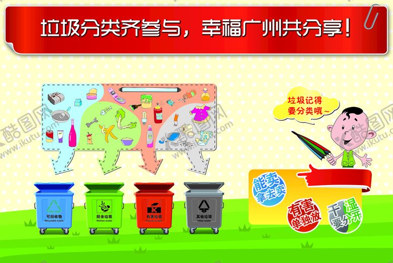 编号：39758710162059213538【酷图网】源文件下载-垃圾分类齐参与