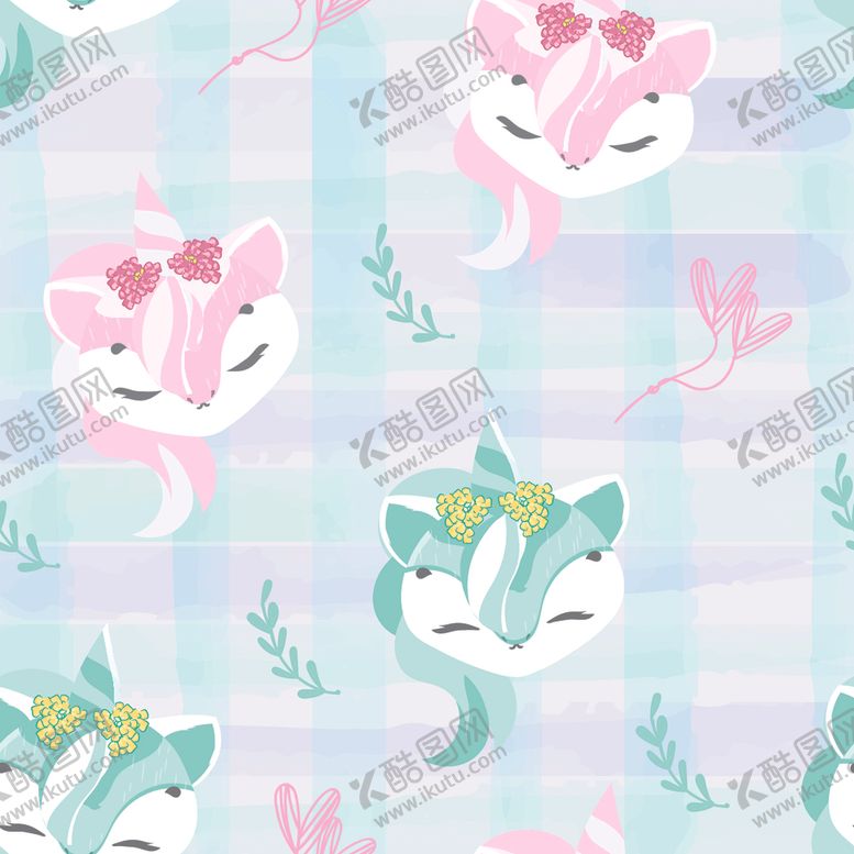 编号：44681209261919247036【酷图网】源文件下载-水彩卡通动物