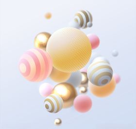 立体球体背景