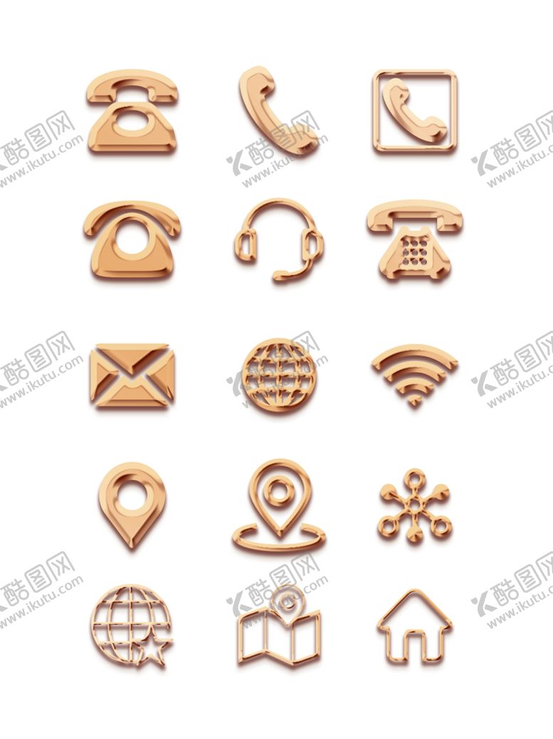 编号：79530610080840486571【酷图网】源文件下载-电话地址安全名片小图标矢量