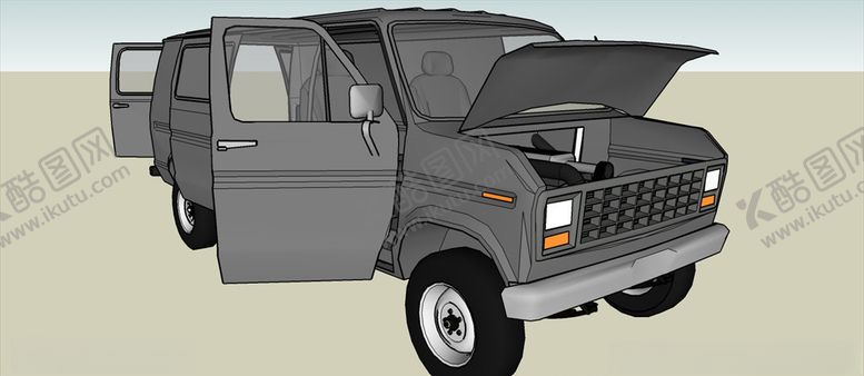 编号：64495910290313576776【酷图网】源文件下载-修理面包车模型