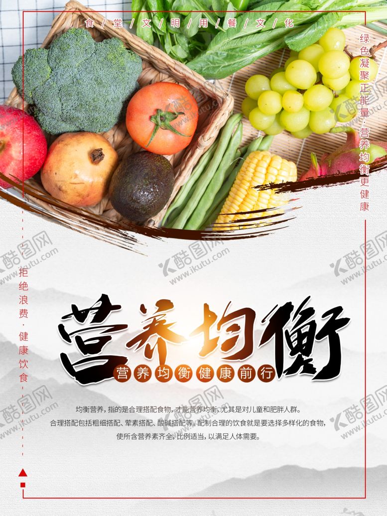 编号：79831312110945351398【酷图网】源文件下载-食堂文化墙宣传展板文明用餐