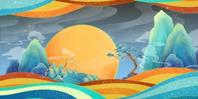 国潮插画手绘城市来袭印象城市
