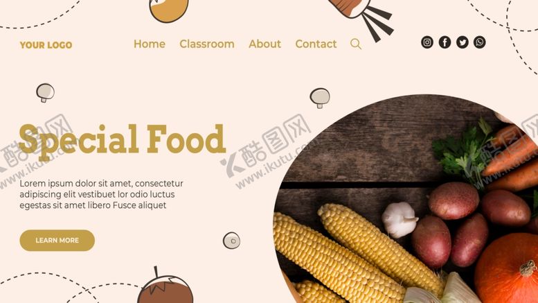 编号：41880403161330596132【酷图网】源文件下载-果蔬食品网页登录