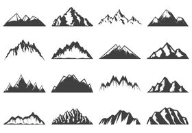 火山日出元素图片