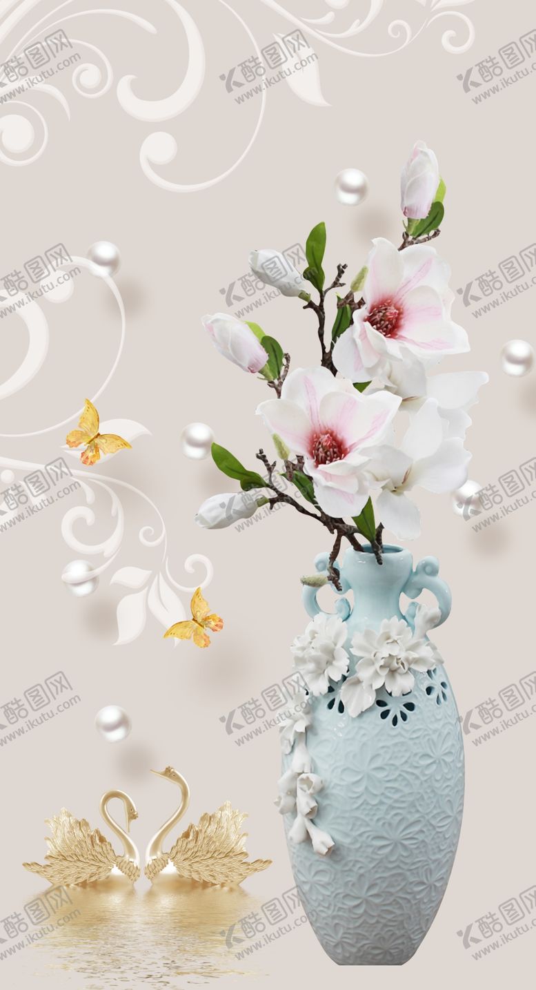 编号：32029804250801053925【酷图网】源文件下载-花卉玄关