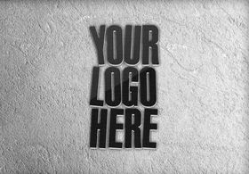 墙体立体效果logo样机