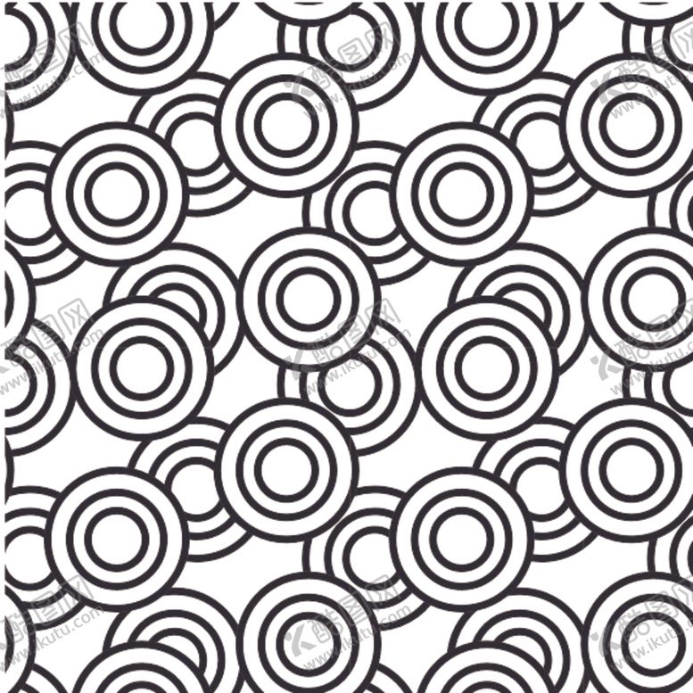 编号：20504210040944072841【酷图网】源文件下载-黑白简约花纹图案设计