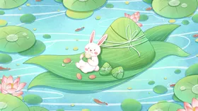 端午节插画感恩粽子粽子大促销