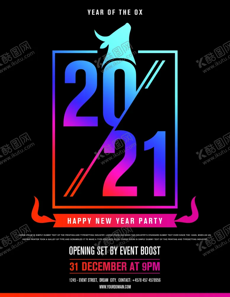 编号：18590504092351394594【酷图网】源文件下载-新年快乐2021晚会