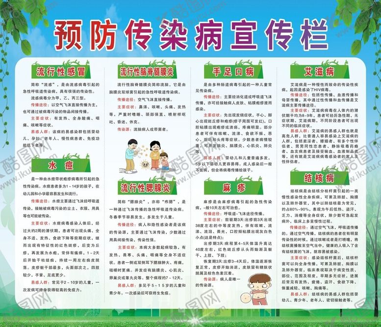 编号：42359702210649209383【酷图网】源文件下载-预防传染病宣传