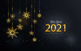 新年快乐光感春节背景五角星春元素