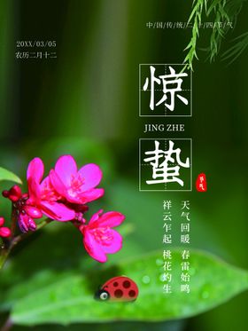 惊蛰微博转发图海报