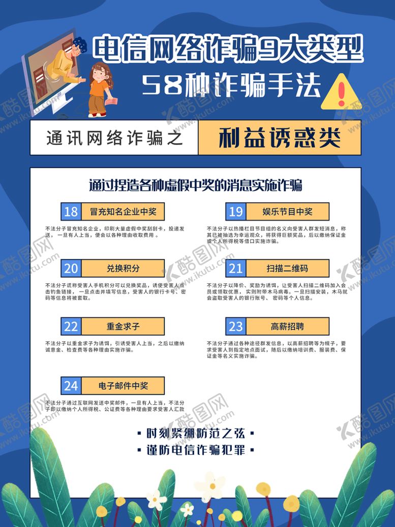 编号：53170809190816233754【酷图网】源文件下载-电信诈骗海报展板
