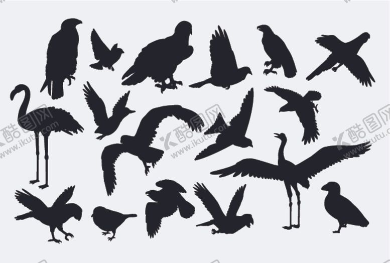 编号：76264310061454422255【酷图网】源文件下载-动物剪影