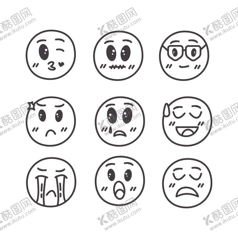 编号：70202805102101297369【酷图网】源文件下载-卡通表情