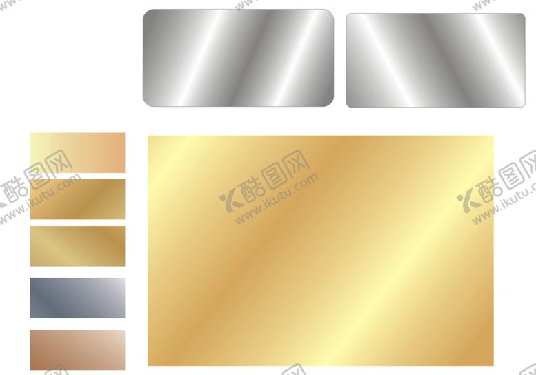 编号：84231909171328188796【酷图网】源文件下载-不锈钢/钛金/玫瑰金 渐变素材