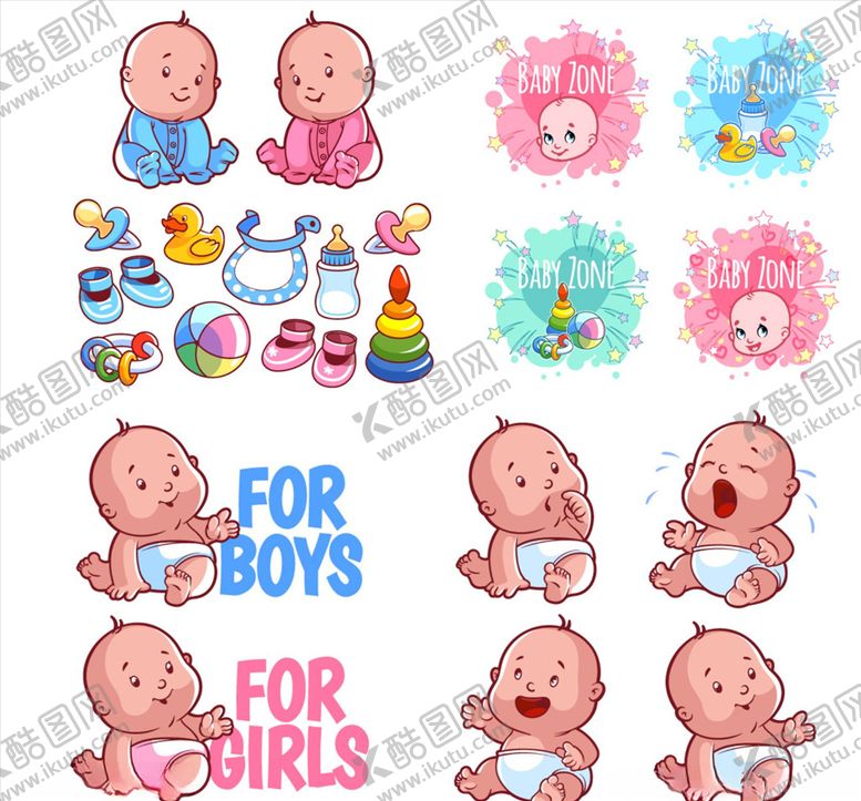 编号：89337409240328052936【酷图网】源文件下载-卡通婴儿