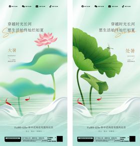 大暑小水波纹处地产海报