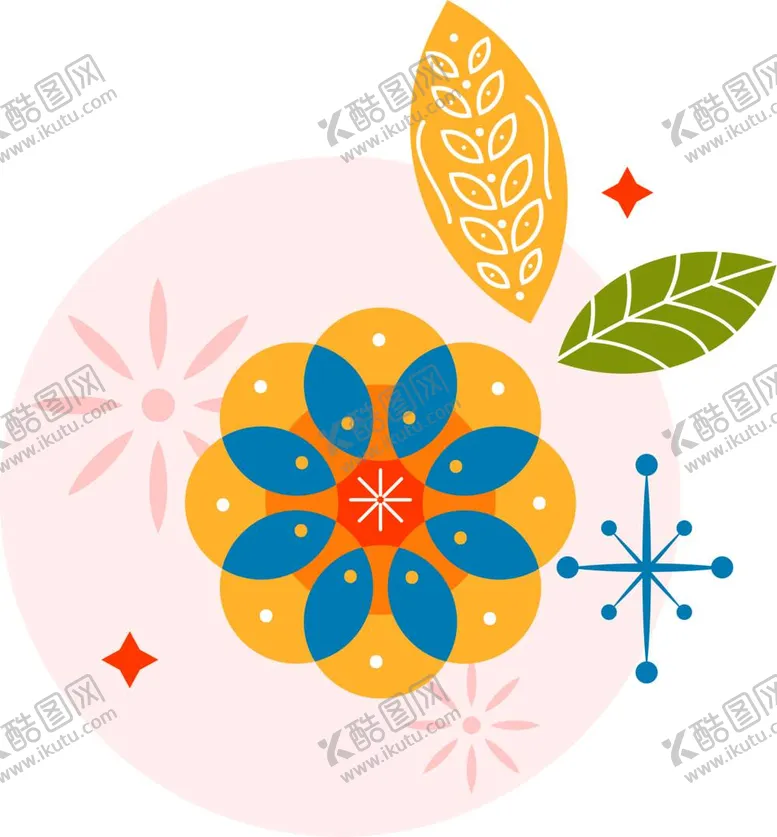 编号：65294010181826542215【酷图网】源文件下载-花朵标签免抠图