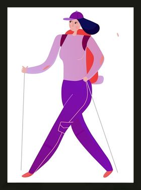 手绘卡通女孩动画